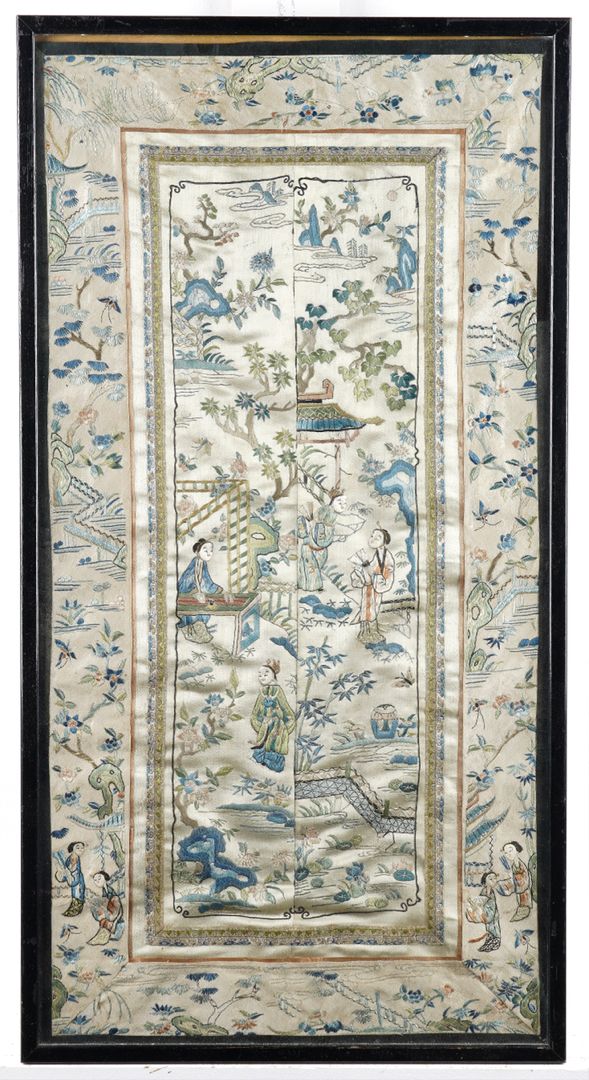 A CHINESE EMBROIDERED SLEEVE PANEL