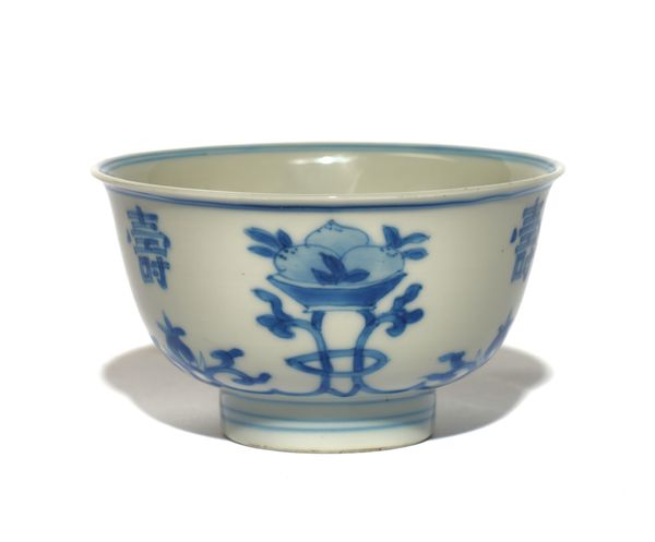 A CHINESE BLUE AND WHITE TEABOWL