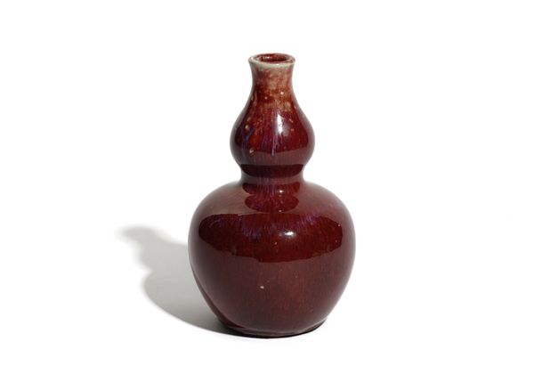 A CHINESE FLAMBE GLAZED VASE