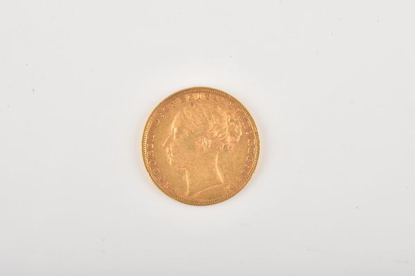 A VICTORIA YOUNG HEAD SOVEREIGN 1876