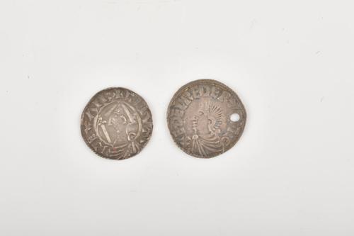 TWO ANGLO-SAXON SILVER PENNIES (2)