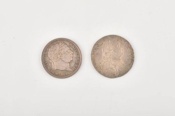 TWO GEORGE III SHILLINGS (2)