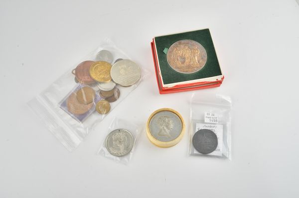 A COLLECTION OF TOKENS AND MEDALLIONS