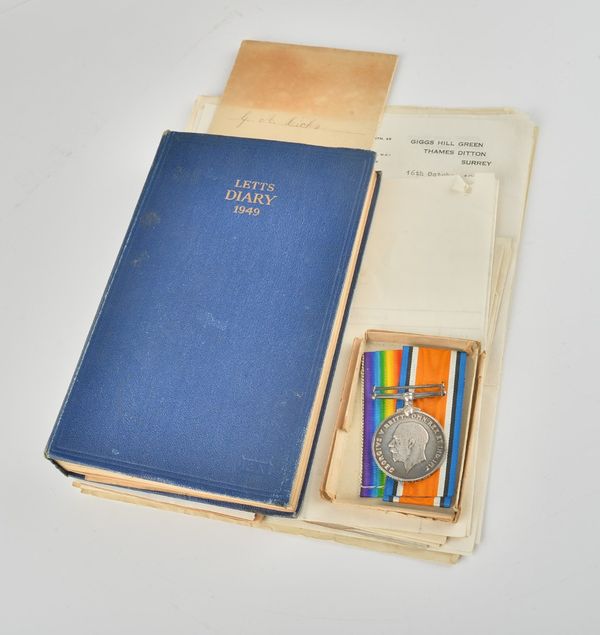 A 1914-18 BRITISH WAR MEDAL AND FURTHER ITEMS (QTY)