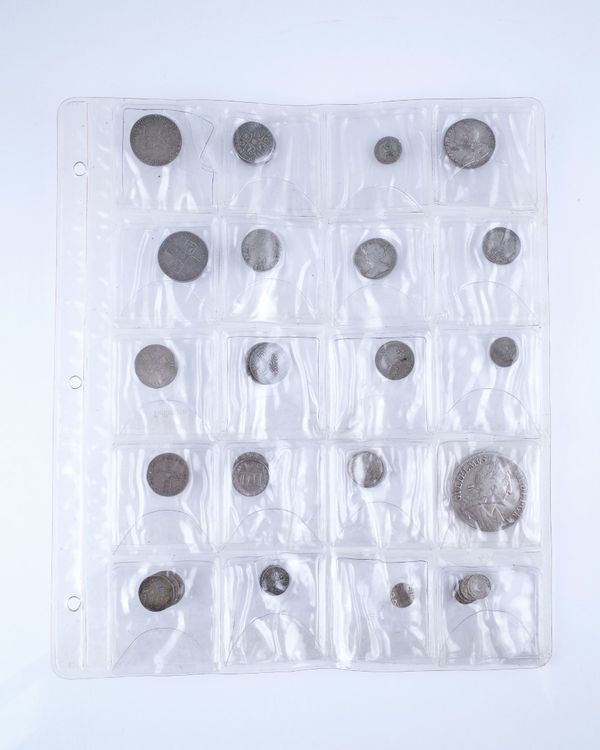 A GROUP OF STUART AND EARLY HANOVERIAN ENGLISH SILVER COINS (QTY)