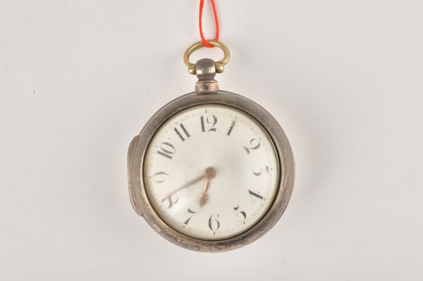 A VICTORIAN SILVER PAIR CASED, KEYWIND OPENFACED GENTLEMAN'S POCKET WATCH