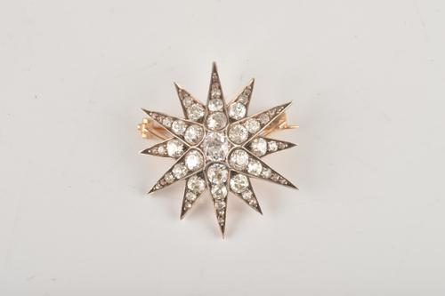 A DIAMOND BROOCH