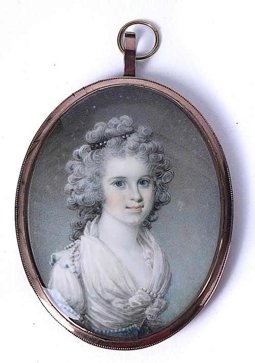 SAMUEL SHELLEY: A PORTRAIT MINIATURE OF A YOUNG LADY