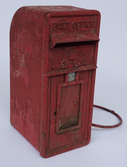A GEORGE VI (1936 - 1952) RED PAINTED ROYAL MAIL POST BOX