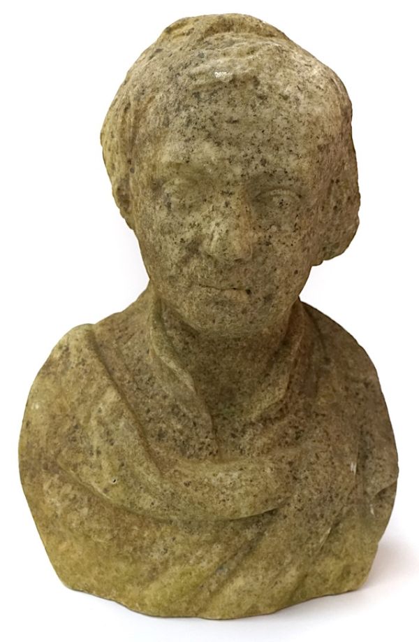 A MARBLE BUST OF A ROMANTIC POET