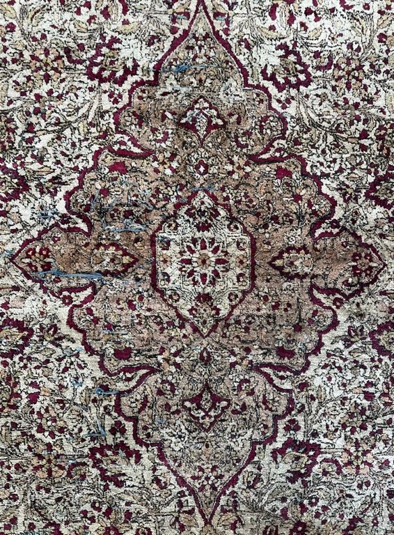 A SILK KASHAN RUG, PERSIAN