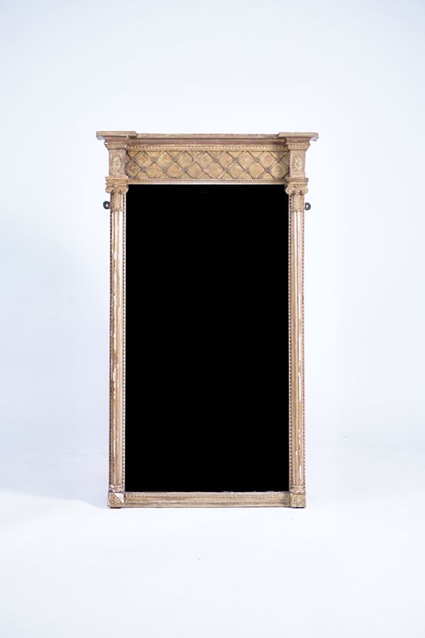 A REGENCY GILTWOOD PIER MIRROR