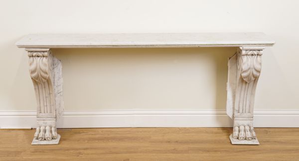 A CARRERA MARBLE CONSOLE TABLE