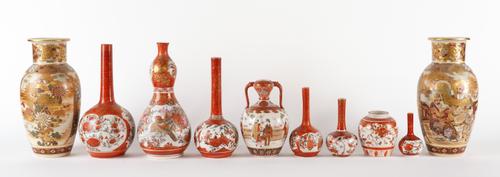 A GROUP OF JAPANESE KUTANI PORCELAINS