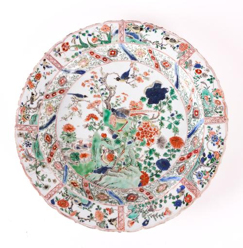 A CHINESE FAMILLE VERTE DISH