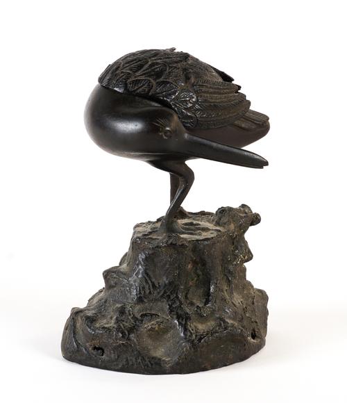 A CHINESE BRONZE CENSER AND COVER (2)