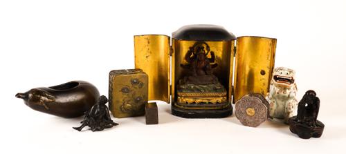 A GROUP OF JAPANESE WORKS OF ART