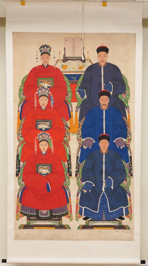 THREE CHINESE ANCESTOR PORTRAITS (3)