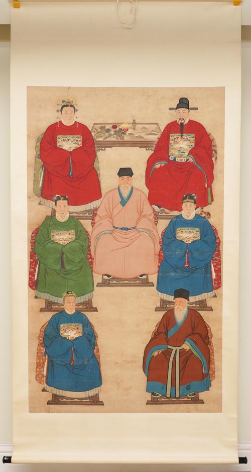 TWO CHINESE ANCESTOR PORTRAITS (2)