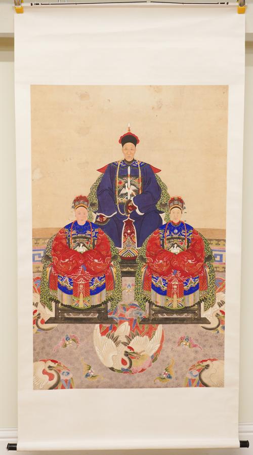 FOUR CHINESE ANCESTOR PORTRAITS (4)