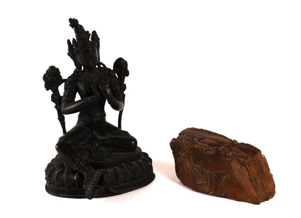 A NEPALESE BRONZE FIGURE OF TARA