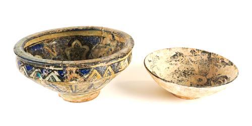 A PERSIAN POTTERY BOWL