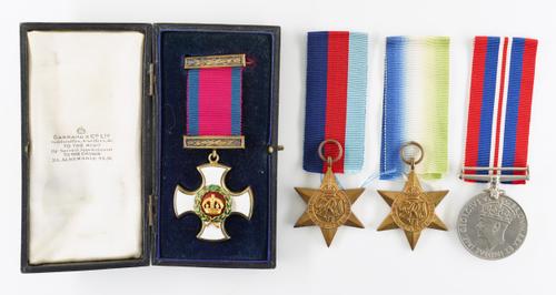 THE SECOND WORLD WAR DECORATIONS AND MEDALS RELATING TO LIEUT COMMANDER R.J.BURCH D.S.O, ROYAL NAVY