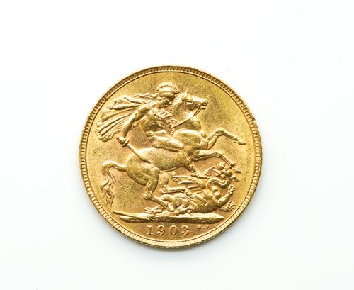 AN EDWARD VII SOVEREIGN