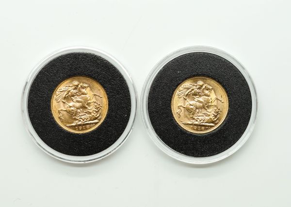 TWO GEORGE V SOVEREIGNS (2)