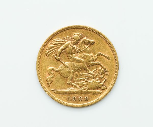 A VICTORIA OLD HEAD HALF SOVEREIGN