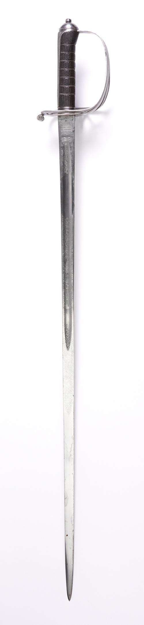 A KING'S SHROPSHIRE LIGHT INFANTRY OFFICER'S SWORD BY HENRY WILKINSON