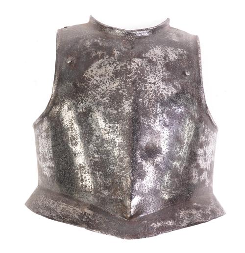 A HEAVY CROMWELLIAN CAVALRY TROOPER’S STEEL BREASTPLATE