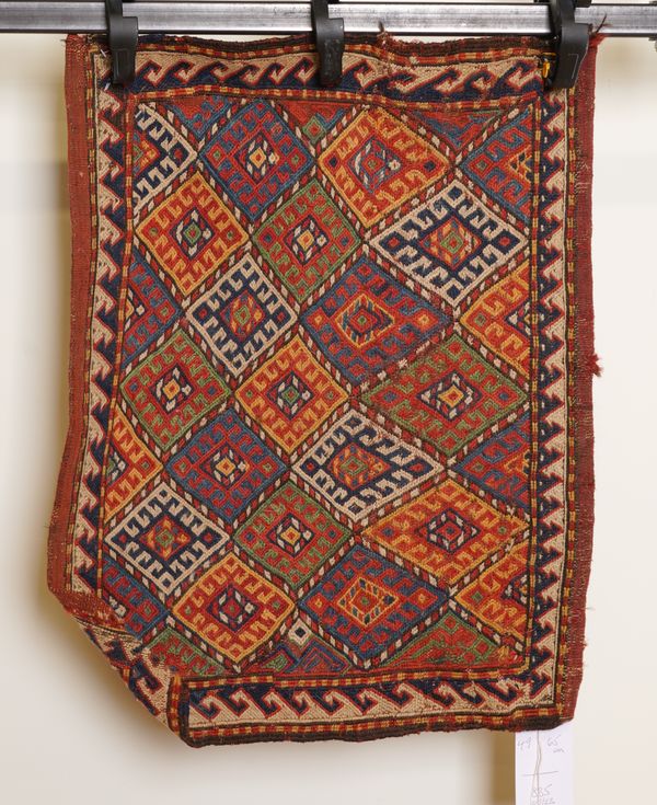 A SOUMAK BAGFACE RUG