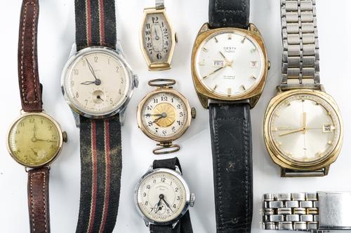 SEVEN WRISTWATCHES (7)