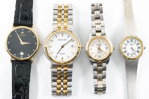 A RAYMOND WEIL GENTLEMAN'S WRISTWATCH AND THREE FURTHER WRISTWATCHES (4)