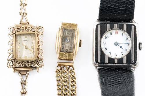THREE WRISTWATCHES (3)