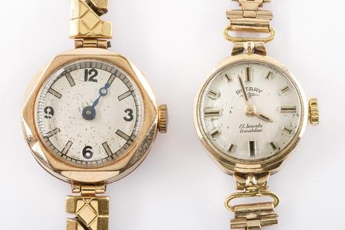 TWO LADY'S BRACELET WRISTWATCHES (2)