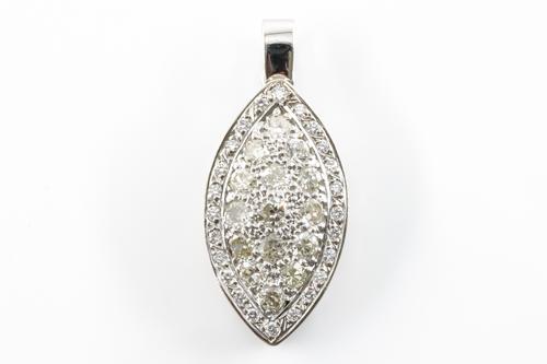 A MARQUISE SHAPE DIAMOND PENDANT