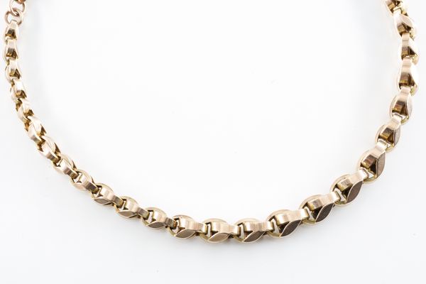 A GOLD ALBERT CHAIN