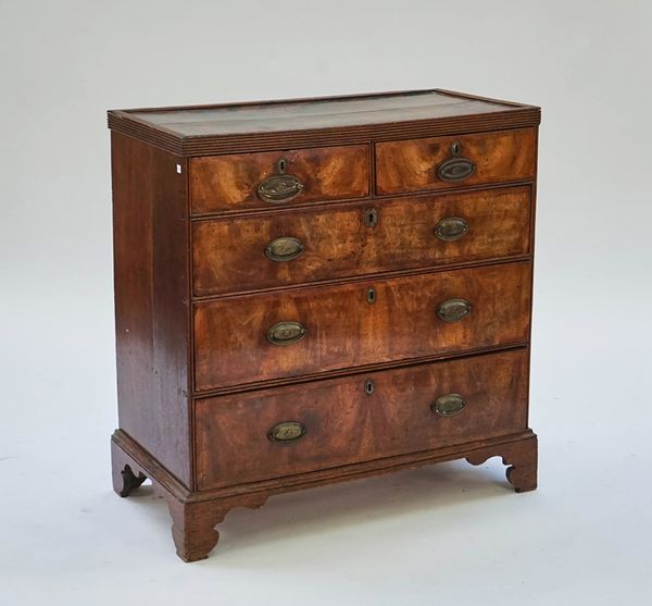 A Provincial oak and walnut chest