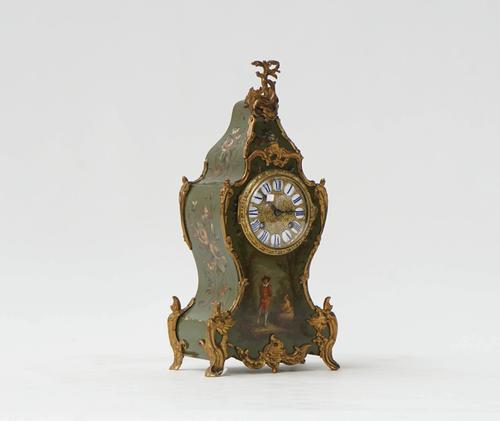 A French gilt-metal mounted mantel timepiece