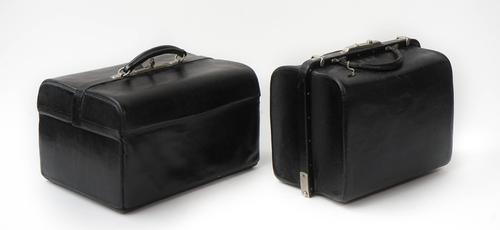 Asprey; a leather bag and another