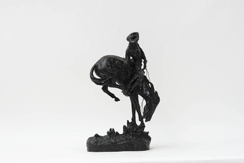 A bronze sculpture 'The Outlaw'