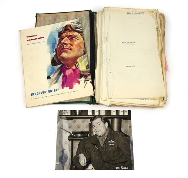KENNETH MORE – ‘REACH FOR THE SKY’, 1956, ‘THE ADMIRABLE CRICHTON’, 1957, ‘SINK THE BISMARK’, 1960 & ‘THE GREENGAGE SUMMER’, 1961 – DIRECTOR’S SCRIPTS, SCRAPBOOKS AND RELATED MATERIAL FOR FOUR FILMS STARRING KENNETH MORE (QTY)