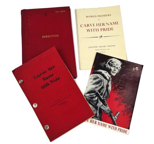 ‘CARVE HER NAME WITH PRIDE’, 1958 – DIRECTOR’S SHOOTING SCRIPTS AND RELATED MATERIAL (7)