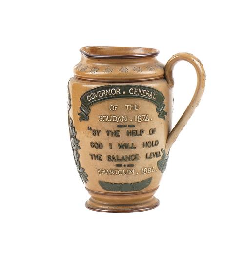 A DOULTON STONEWARE `GENERAL GORDON' JUG