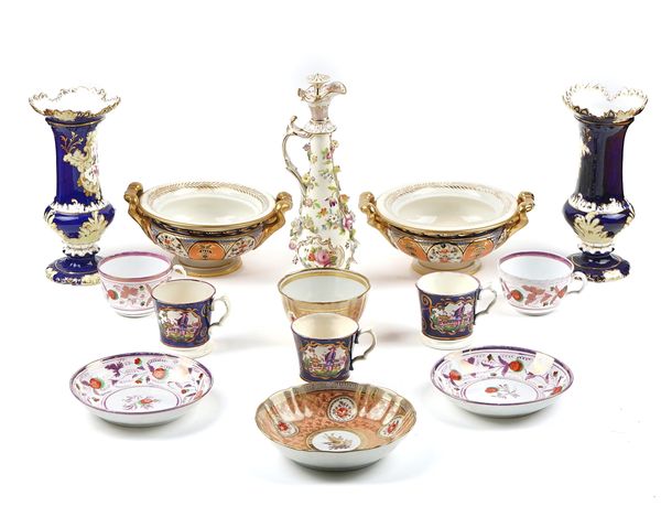 A GROUP OF ENGLISH PORCELAINS