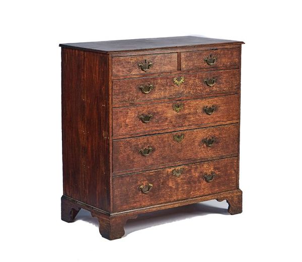 A MID-18TH CENTURY OAK CHEST