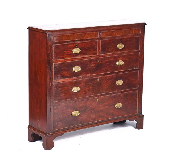 A GEORGE II MAHOGANY CHEST