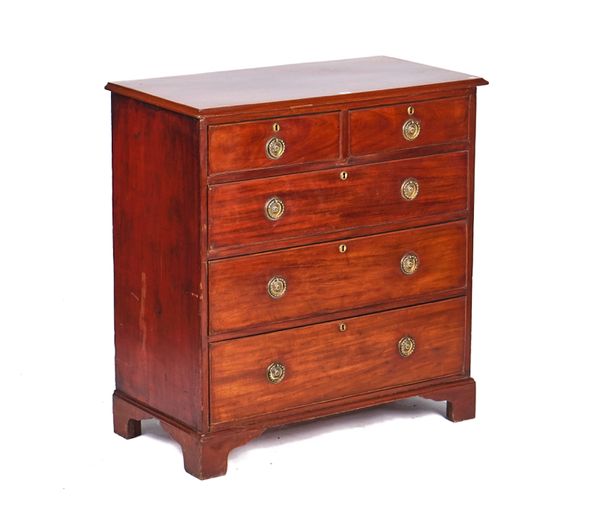 A GEORGE III MAHOGANY CHEST